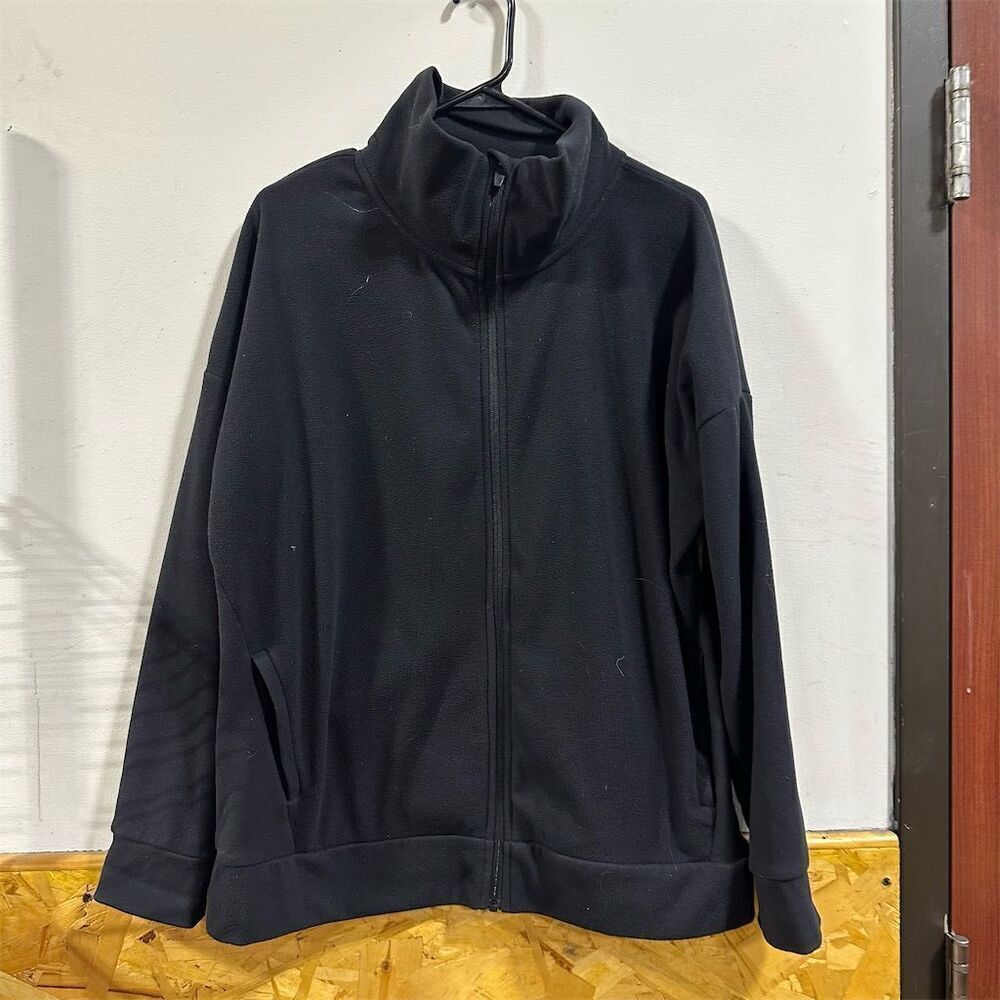 Mondetta XL Black Full Zip fleece Jacket Casual Mid-Length